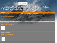 Tablet Screenshot of iceclimbingcogne.com